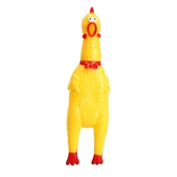 Cute Screaming Chicken Squeaking Chick Sound Pet Interactive Dog Toy