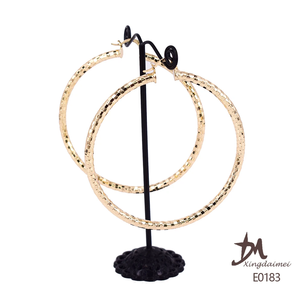 New design women gold hoop earrings E0183