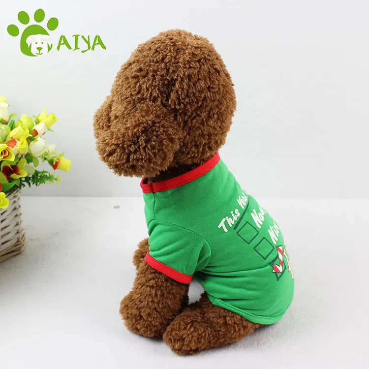 Free Sample Multi Sizes Molds Dog Clothing Pet Clothes T-shirts Cartoon Customized Winter Clothes Sustainable Letter for Print