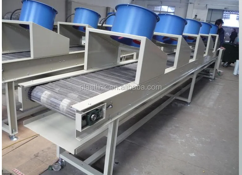 wire mesh food cooling fan conveyor belt machine low price