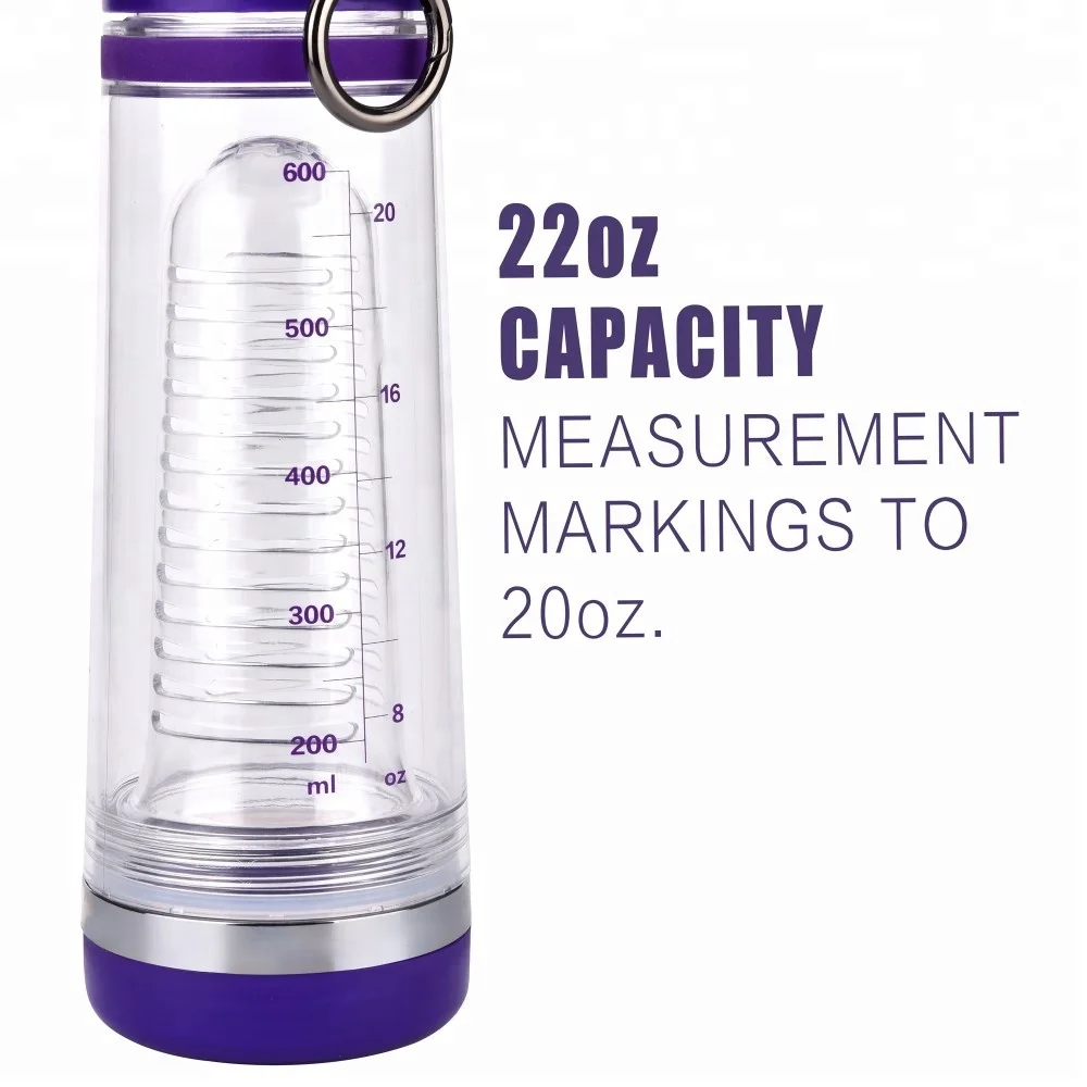 2018 Amazon Hot Sale New Product 550ml Free Sport Flip Top Lid Tritan Fruit Infuser Water Bottle