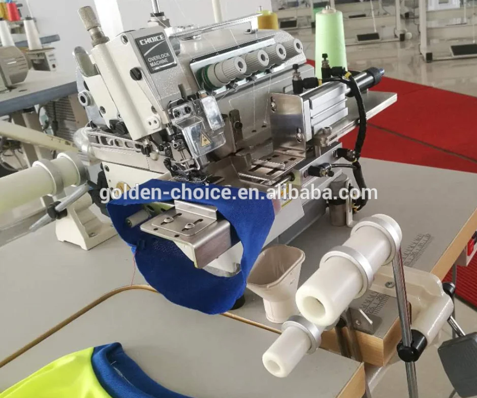 GC5104EX-D-RC Direct-Drive Round Collar Attaching Small Cyiner-Bed 3 Thread Overlock Machine