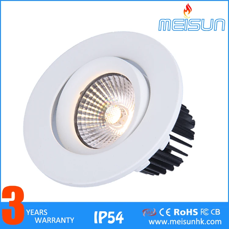 Hot Sale Round 7w Recessed Downlight Spot Light Led 12 Volt Ceiling Rotatable Downlights