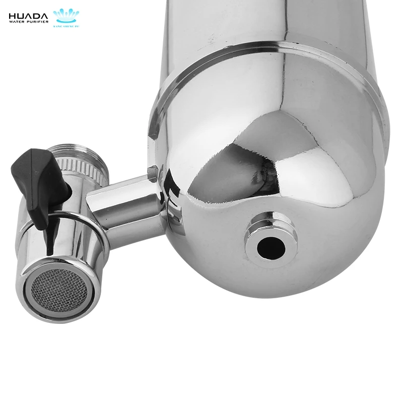 
House faucet mounted water filter 