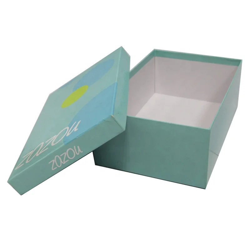 Factory Price from Dongguan manufacturer Custom Printing Packaging Cover and Base Two Pieces Paper Shoes Box