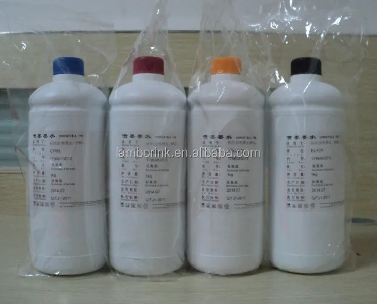 Текстильные чернила DTG для головки принтера Epson хлопковая печать одежды 2 белый + C M Y K