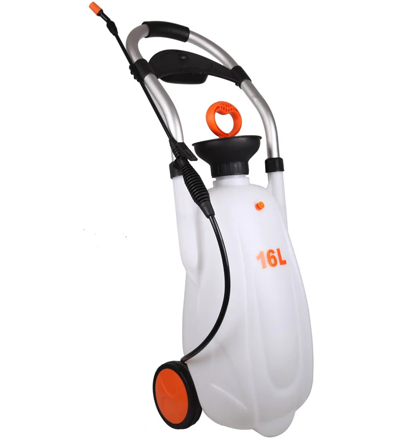 Seesa 16L Garden Handcart High Manual Pressure Pump Chemical Trolley Sprayer