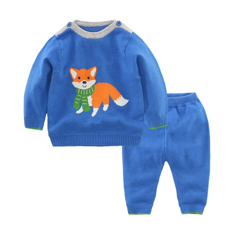 
Hot sale cool boys 9GG cartoon sweater set 