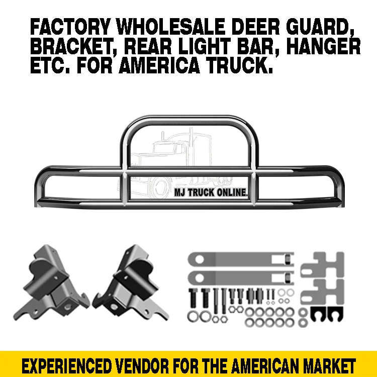 Factory Top Selling Universal Truck Deer Guard for VOLVO VNL Front Bumper Guard Fits Semi  Heavy-duty Trucks