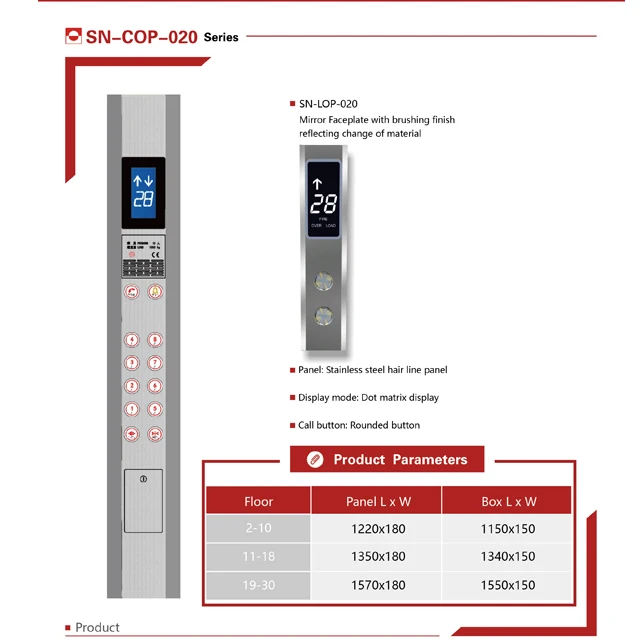 Elevator Cop & LOP with push button