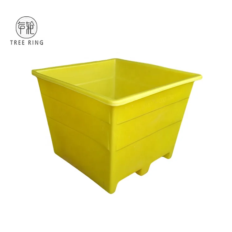 Rectangular Rotomolding Heavy Duty Two-way Forkliftable Plastic Pallet Bulk Bins for Material Handling
