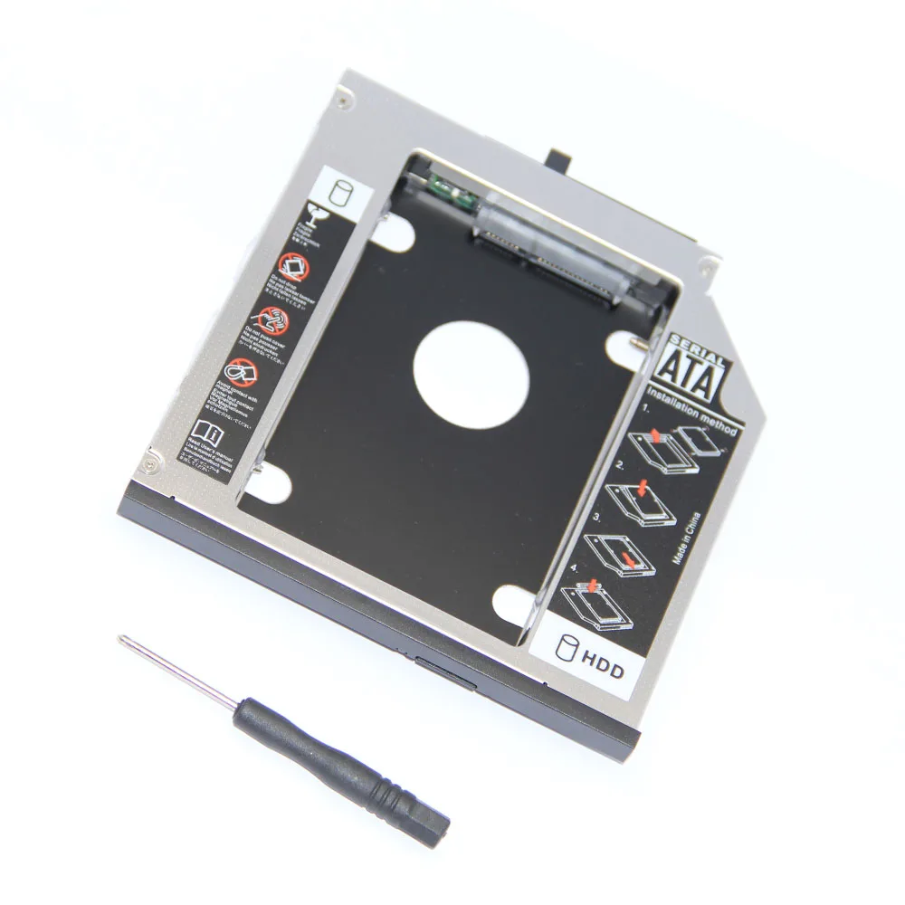 For IBM T410 T410S T420S T500 W500 X200 T400 T430S 9.5MM SATA 2nd HDD Caddy