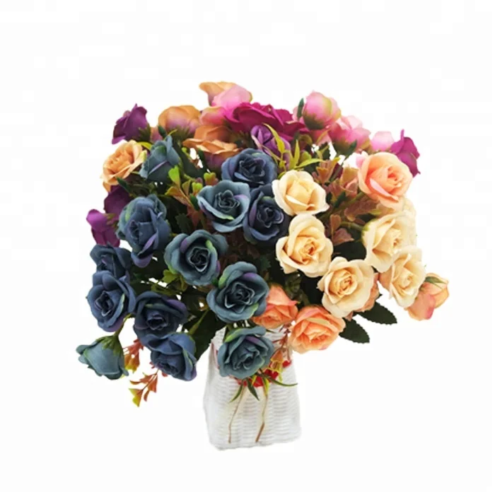China artificial ross flower bouquet arrangements