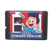 Sega MD game card – Fix It Felix Jr for 16 bit Sega MD game Cartridge Megadrive Genesis system