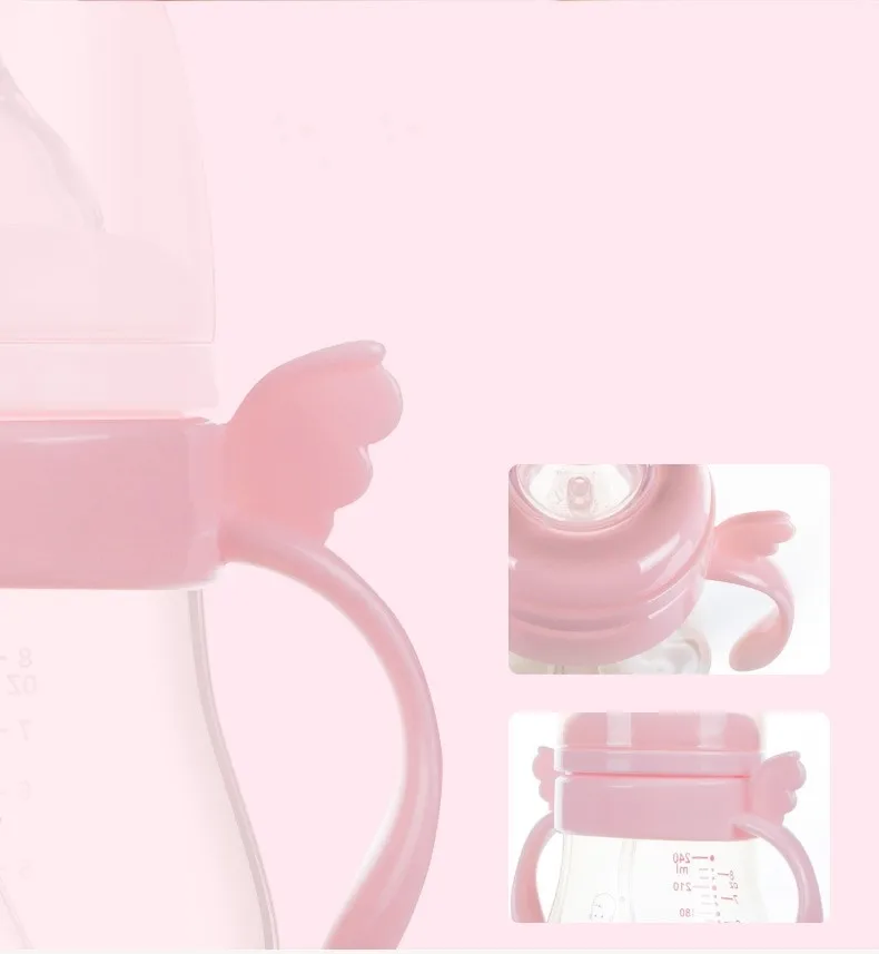 New product Angel shape baby milk feeding bottle BPA free easy to clean ppsu feeding bottle