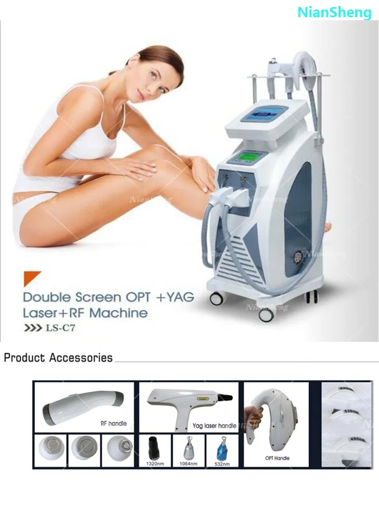 opt rf nd yag laser hair removal machine 4 in 1 multifunctional beauty esthetician equipment picosecond laser yag tattoo removal