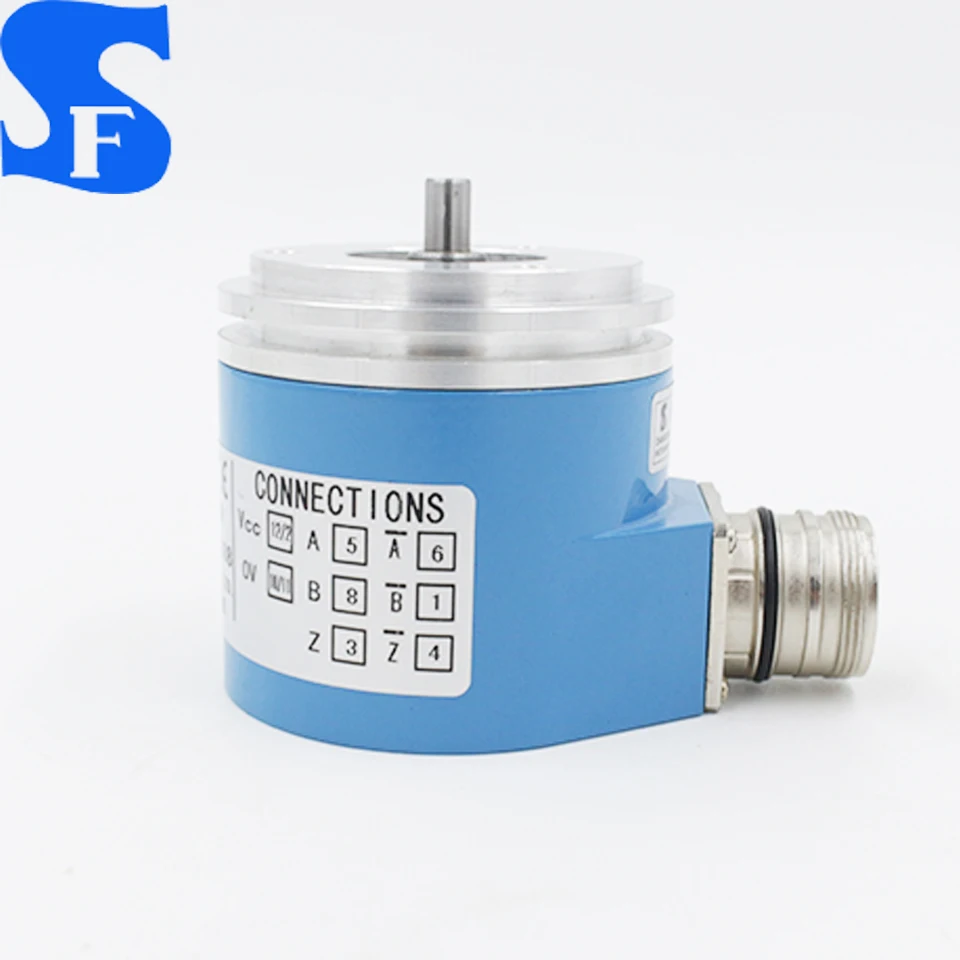 CNC machine using optical incremental flange rotary encoder