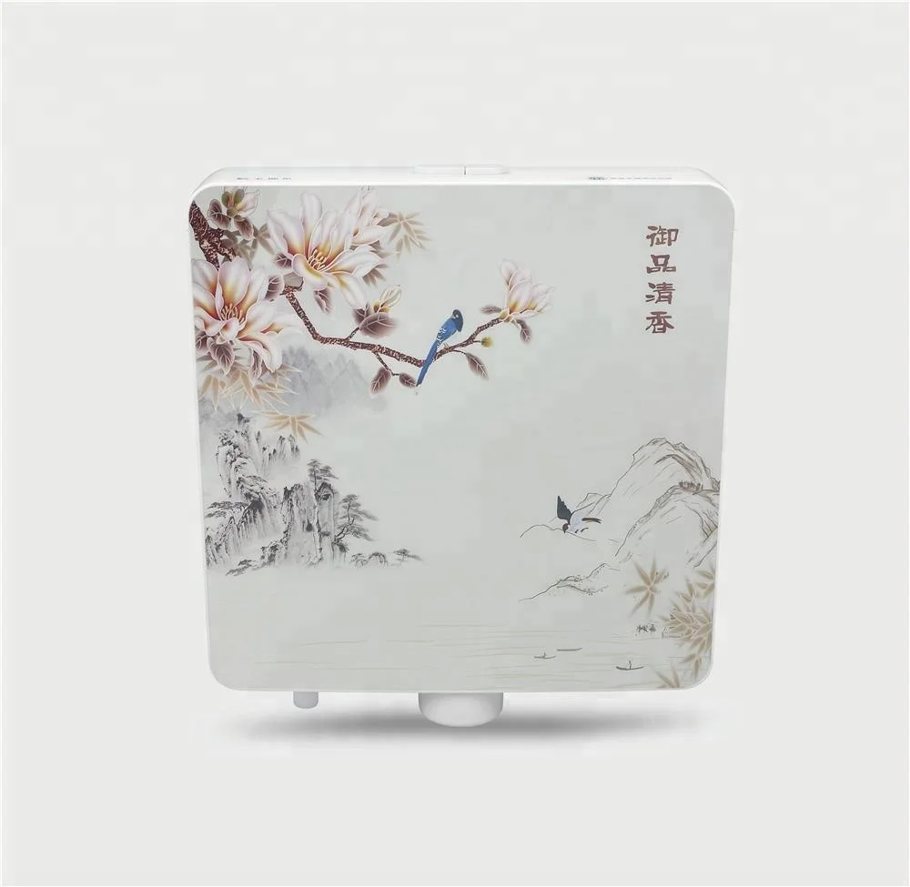 3D color plastic water saving wall hung exposed flush cistern tank
