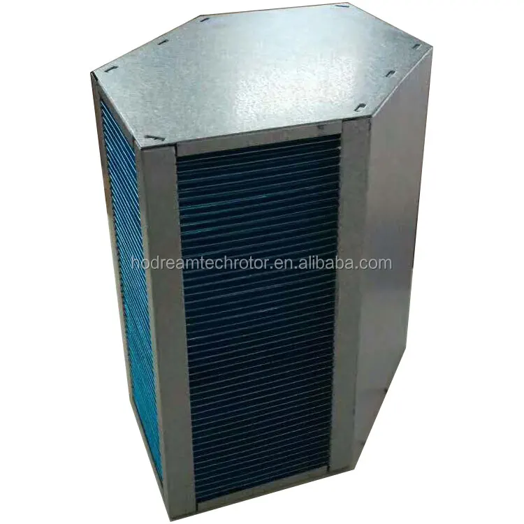 
2-side press shaping cross counter flow antiseptic hydrophilic aluminium foil air hrv core 