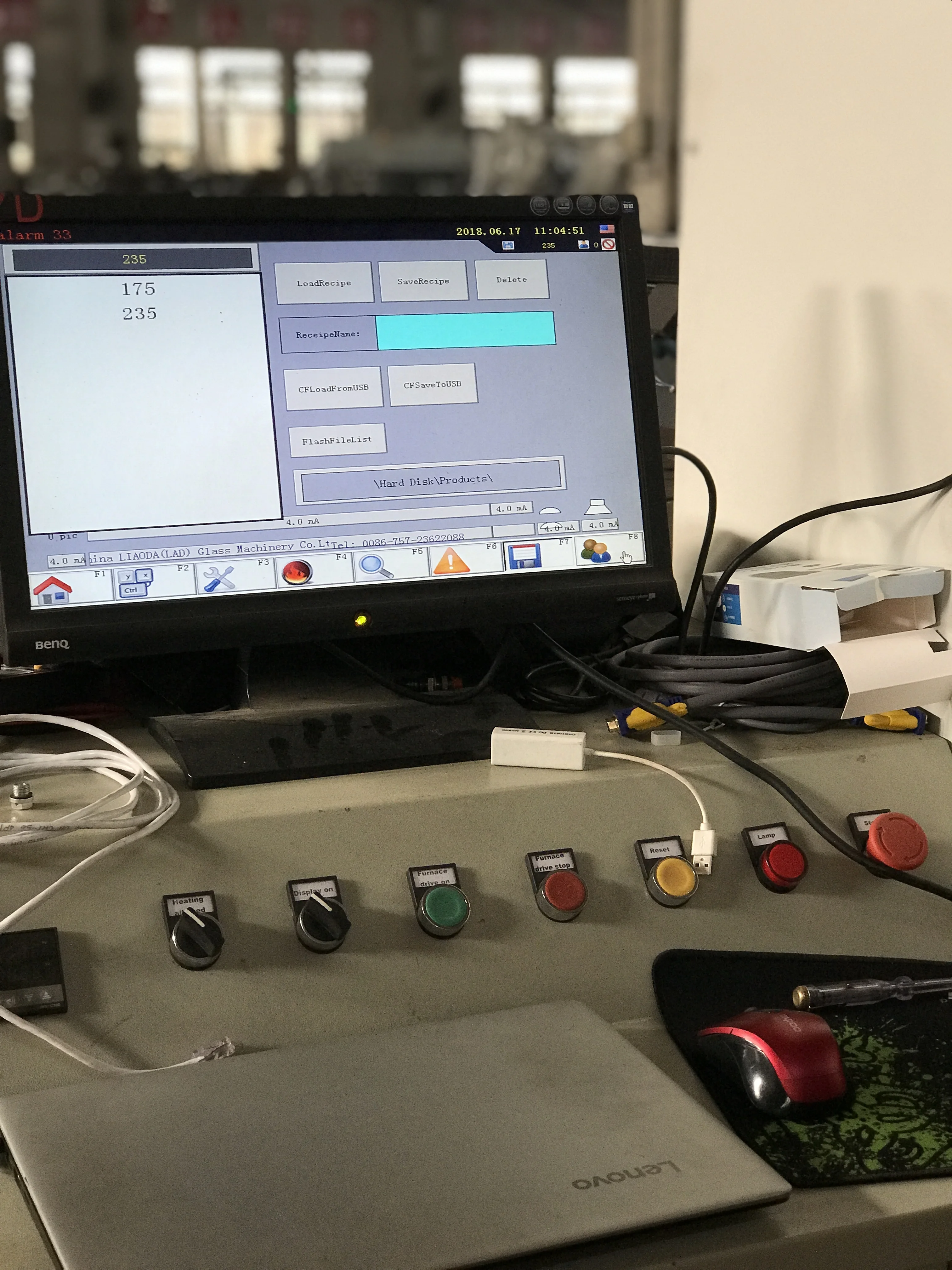 Horizontal Glass Lids Tempering Machine / Glass pot cover tempering oven