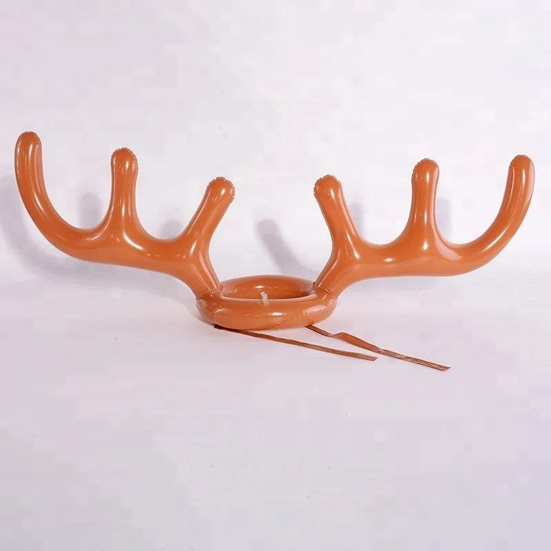 HOGE Inflatable hat Antler Shaped Ring Toss Christmas Holiday Party Game