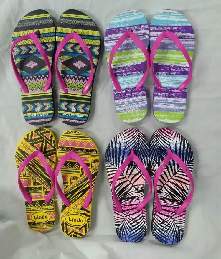 
womens flipflops pvc strap pe outsole 