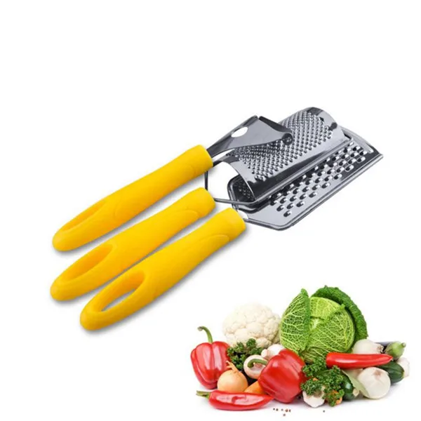 3PCS multi functional Stainless steel Fruit Vegetable tools twist grater