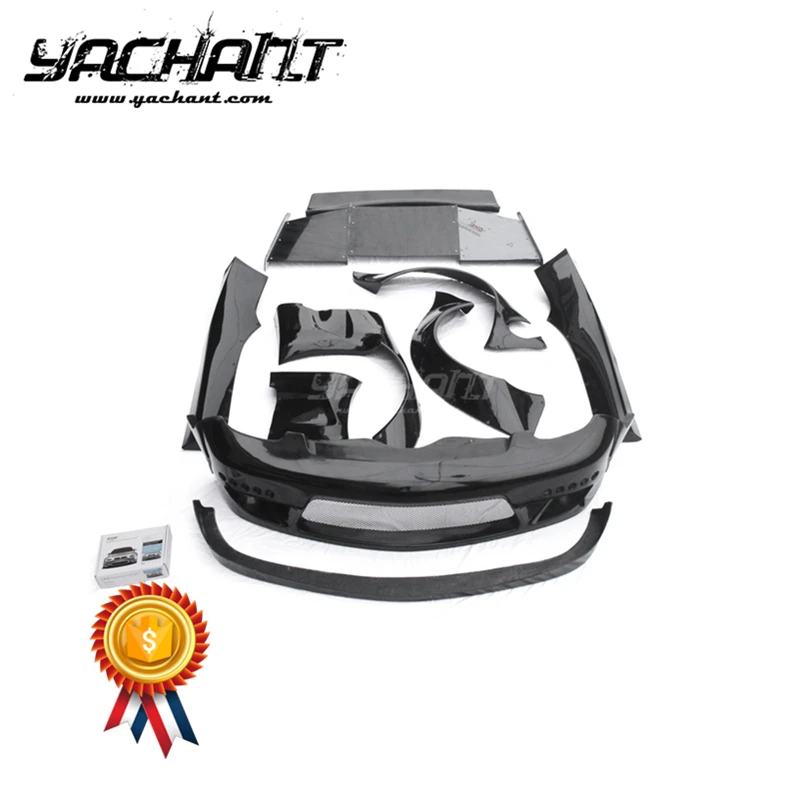 Торговая гарантия, комплект из стекловолокна FRP, подходит для 92-97 RX7 FD3S PD RB V2, стильный комплект с широким корпусом, бампер, крыло, боковая юбка, диффузор