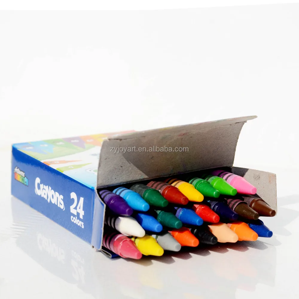 24 ct bright colors water soluble wax crayons