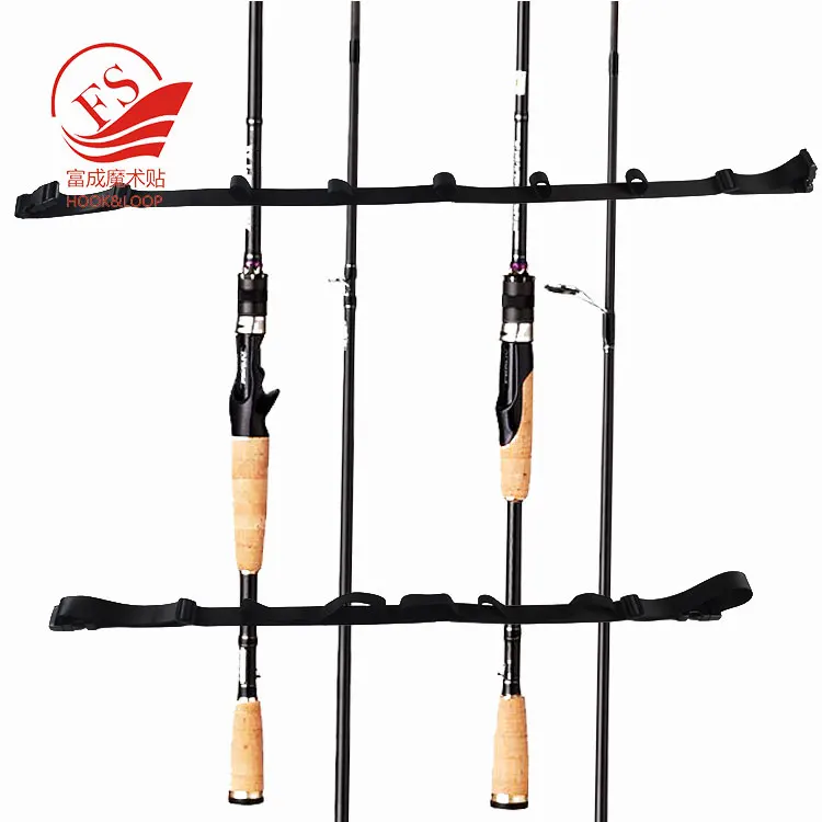 Set of 2 pcs Fishing rod rack rod storage holder fishing rod wall strap