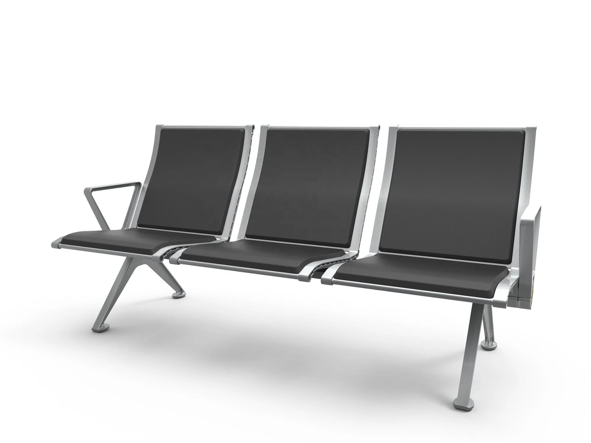 
stainless steel medical hospital waiting room chairs/ three seater waiting chairs 