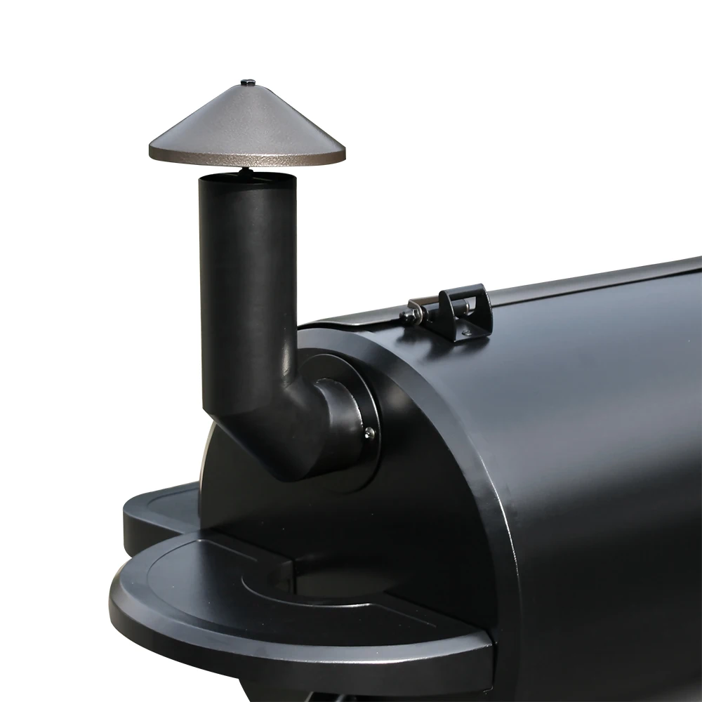 SELOWO New Deluxe Design of Wood Pellet Smoker Grill Hot sell BBQ Grills with a Trolley Cart for Outdoor Cooking