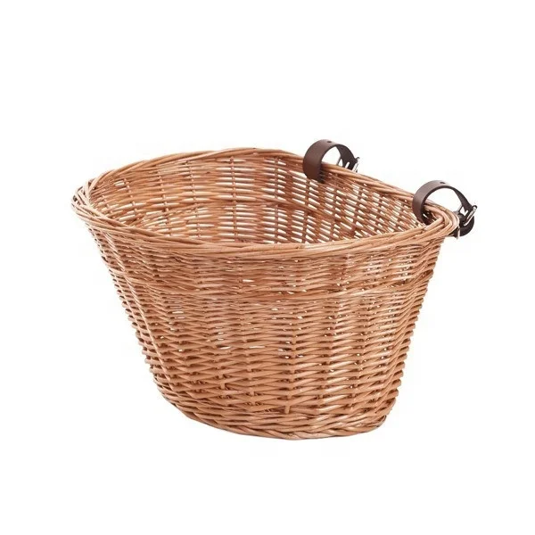 
wicker bike bicycle basket, wicker basket for bike 