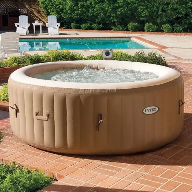 INTEX 28426 Inflatable Hot Tub Outdoor Bubble Massage Spa