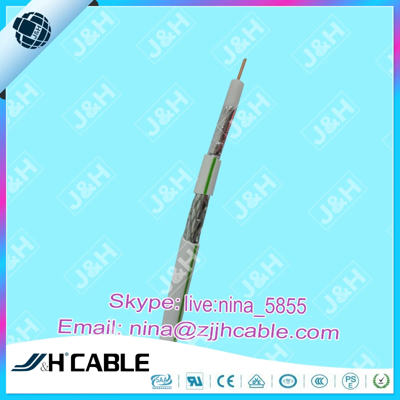 Низкие Потери SAT703 RG6 RG6 Коаксил Кабель Для ВИДЕОНАБЛЮДЕНИЯ Цифрового Наружного ВИДЕО и ТВ Антенны