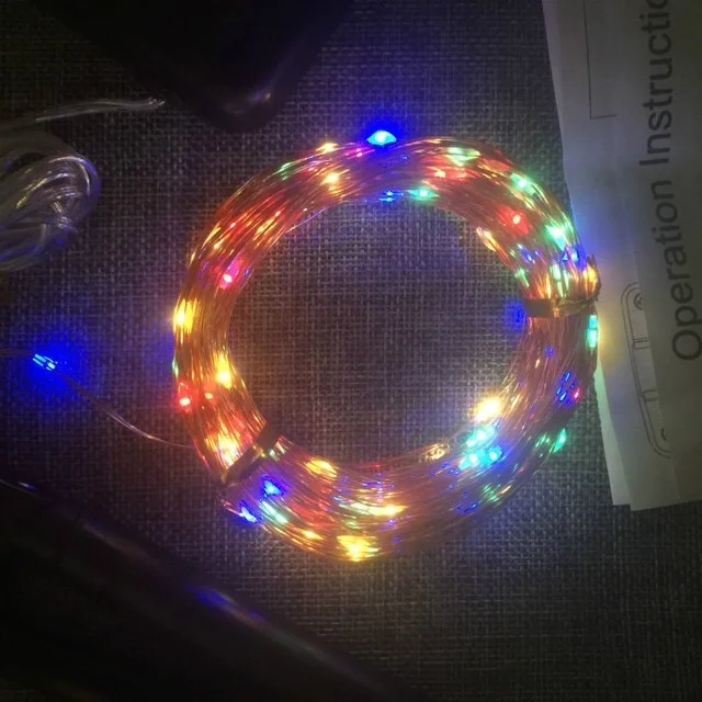 Factory Price 10M 20M 100 200  LED Solar Fairy Lights Copper Wire Lights Waterproof Outdoor String Lights