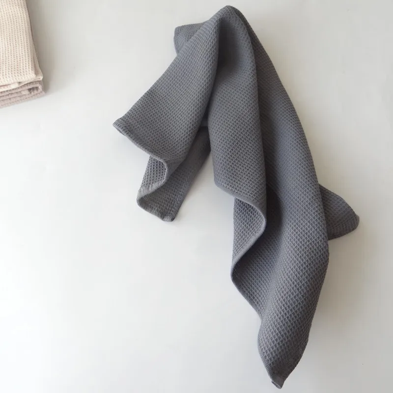 100% Cotton Plain Color Waffle Weave Kitchen Tea Dish Towels