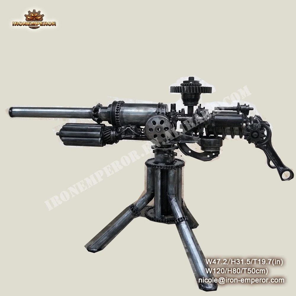 antiquehome decor metal weapon and gun model for museum decoration  vintage craft