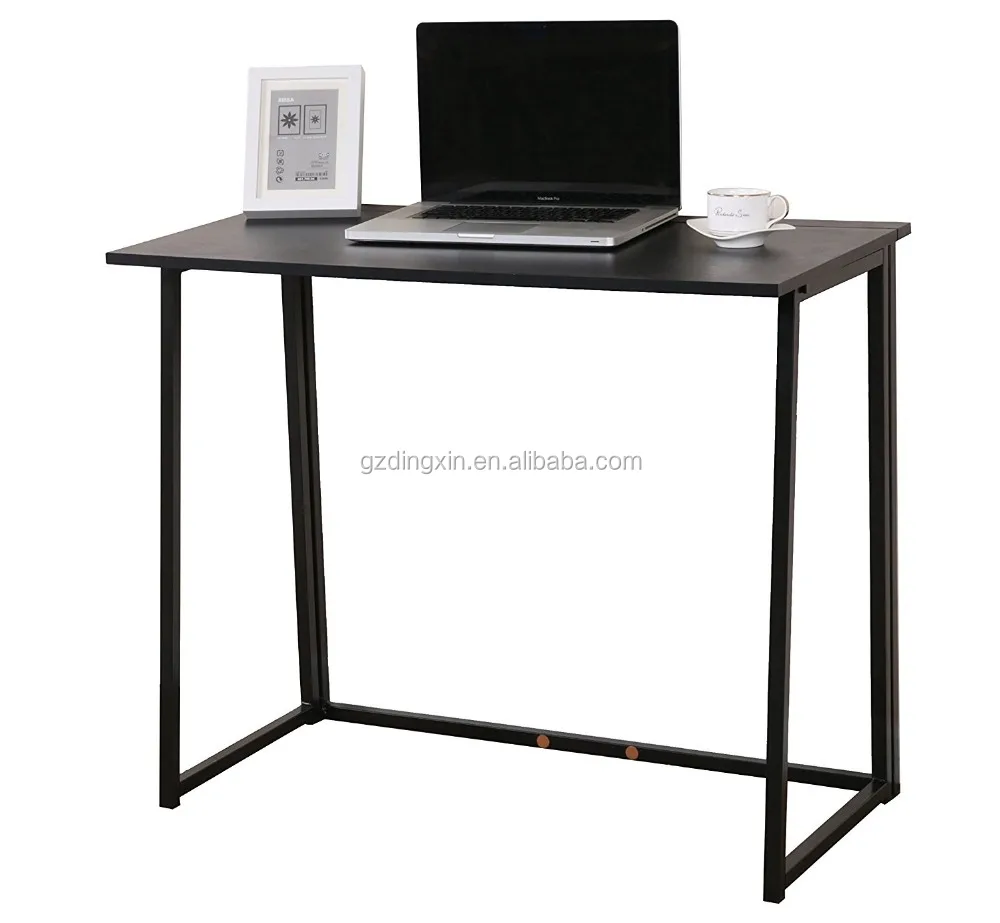 
Dingxin Furniture Compact Flip-Flop Folding Computer Desk Home Office Laptop Desktop Table 