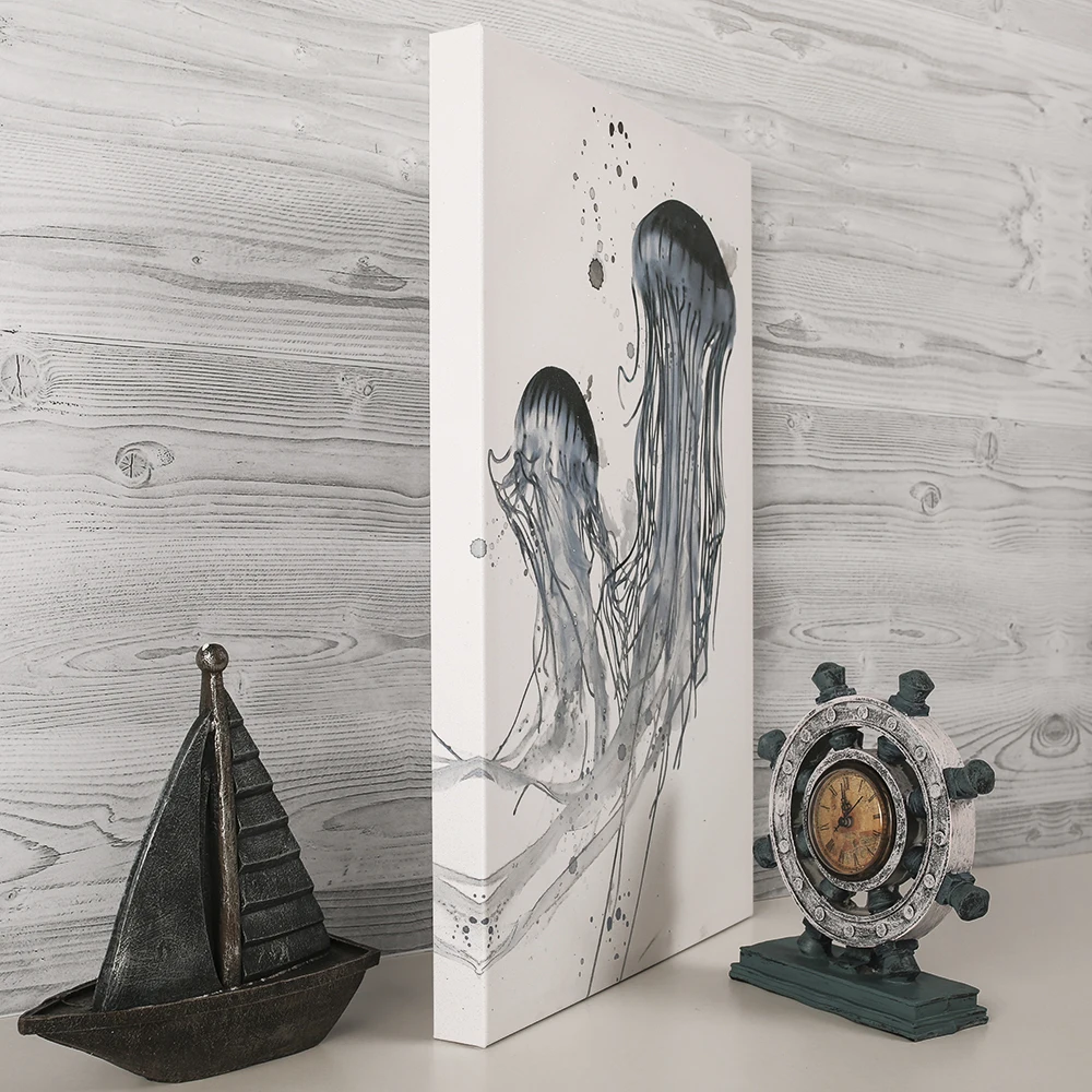 
Jellyfish design cool wall art animal canvas painting 