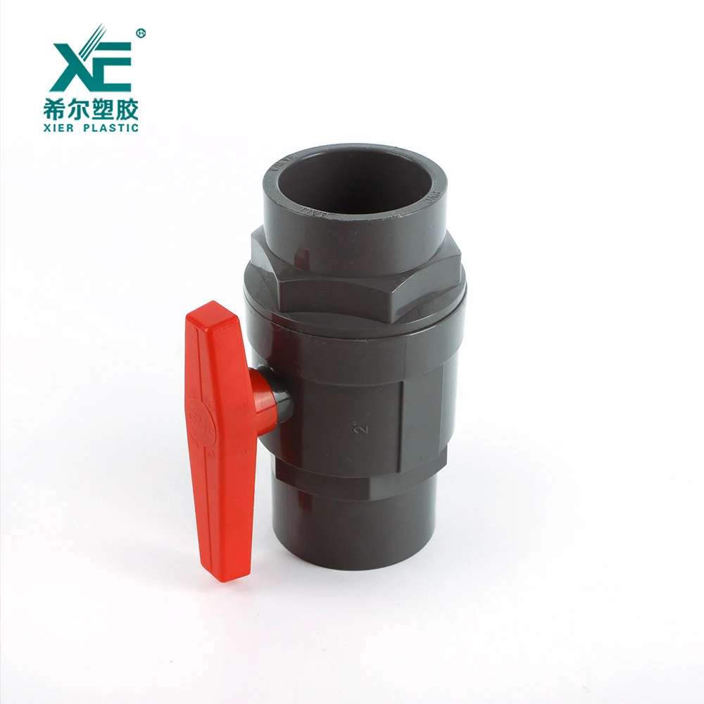 New arrival professional design plastic handle 2pc ball valve