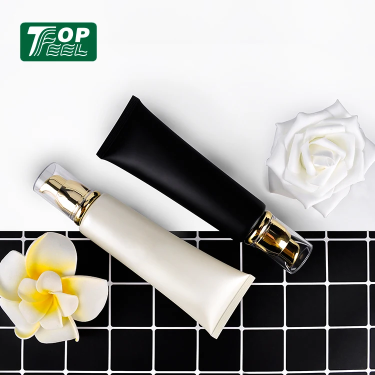 50 мл 80 мл 100 мл настраиваемый пластик безвоздушного Косметическая трубка с насосом