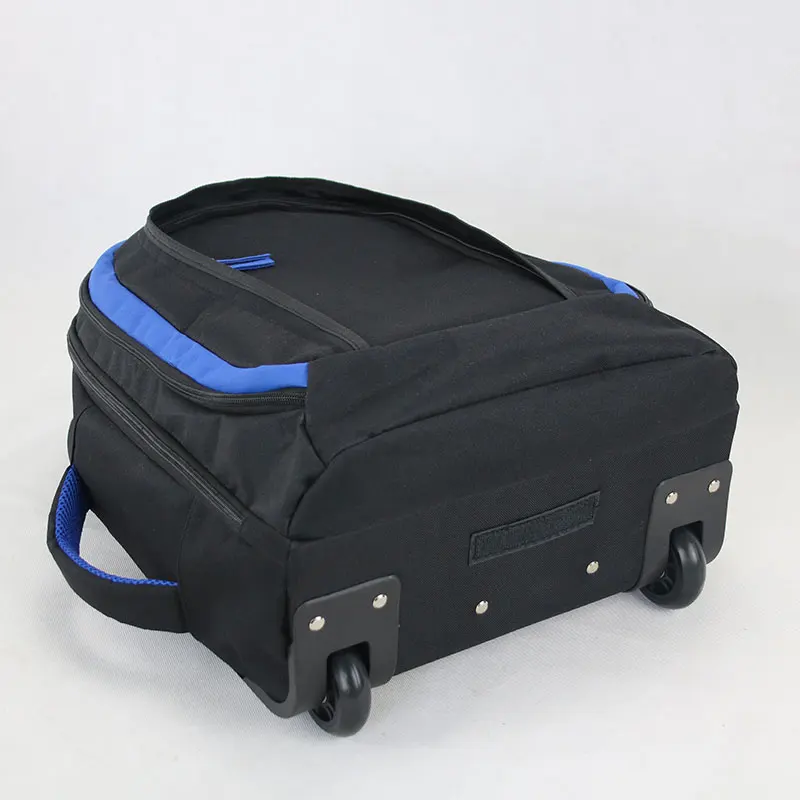 Bearky bag factory custom high quality sport travel wheels trolley backpack