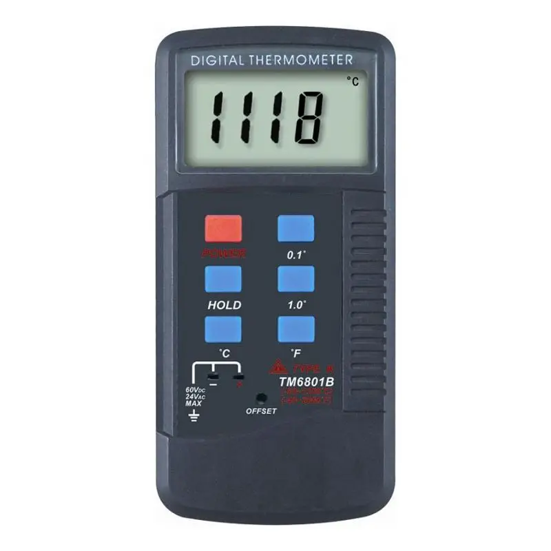 Digital Thermometer with K-TYPE Easy to Carry Portable Thermometer TM6801B