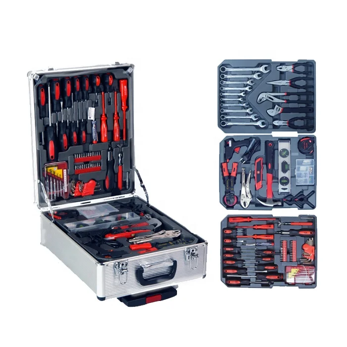 143pcs Tool Trolley Werkzeug Koffer Aluminum Case