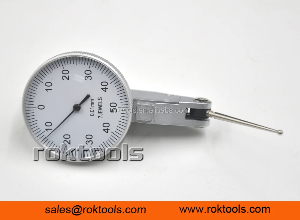 ROKTOOLS 38 mm Bezel with Extra Long Contact Point DTI Gauge 29mm Dial Test Indicator