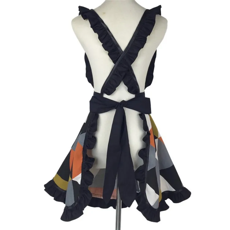 
Factory Supply Cotton Canvas Cute Vintage Restaurant Aprons Girls 