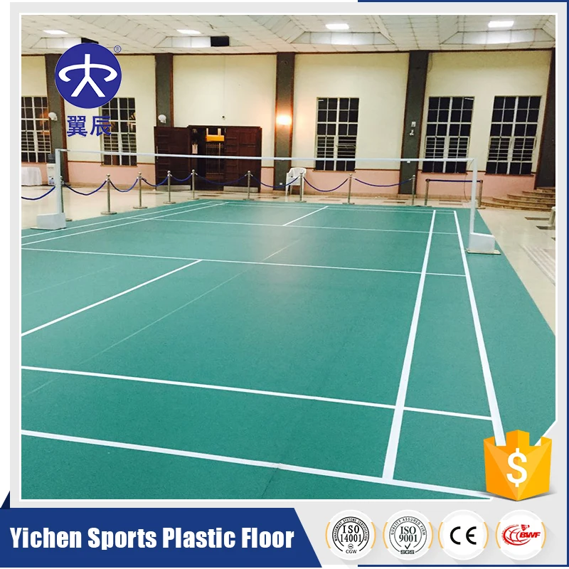 Wholesale 3.5mm Plastic Flooring PVC Floor for Badminton Court Mat