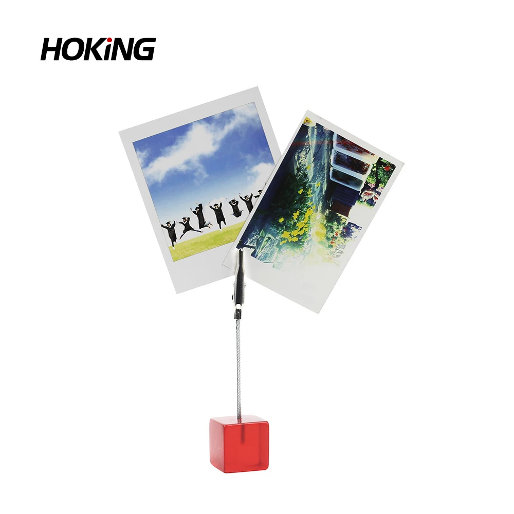 Candy Color Cube Clear Photo Clip Holder for Instax Mini/Wide/Square Film