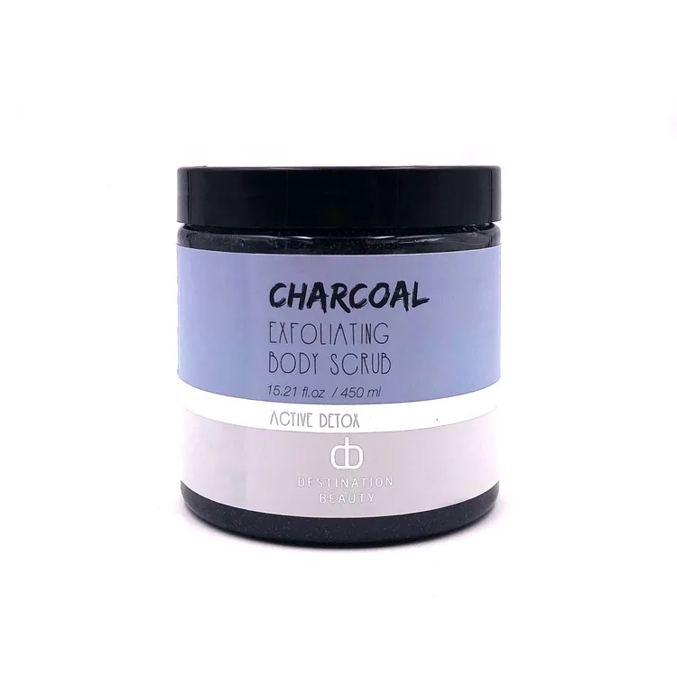 Thailand Indonesia Bulk OEM Bamboo Charcoal Body Scrub  Body wash  Private Label Body care set